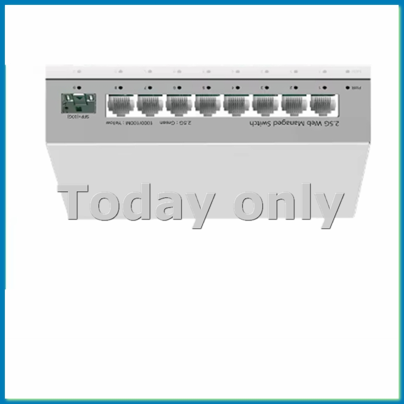Sfp+ 10G Managed Switch 8 Port - Conmutador administrado inteligente de 2,5 GbE,