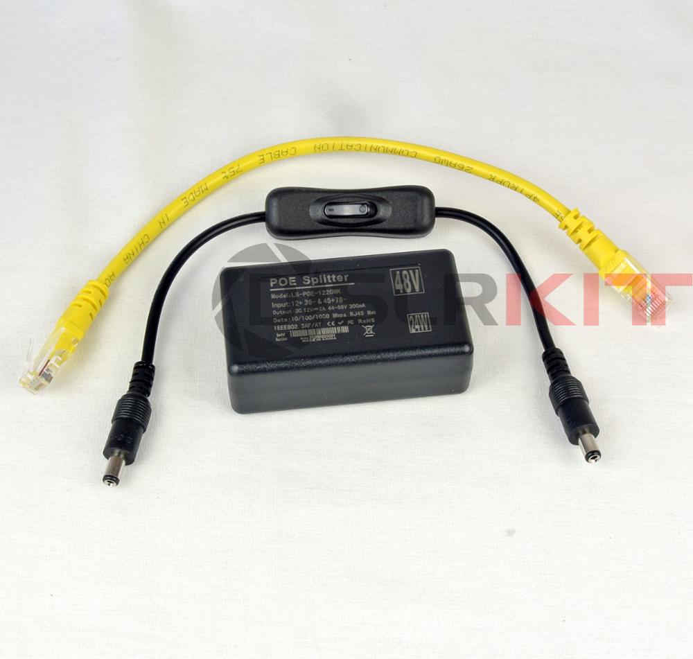 Active Poe Splitter Gigabit 12V 2A - DSLRKIT-divisor activo PoE Gigabit 12V2A para