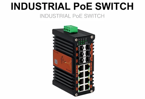 Managed Gigabit Poe Switch 8 Port 802.3At - Conmutador PoE administrado L2+ industrial 8