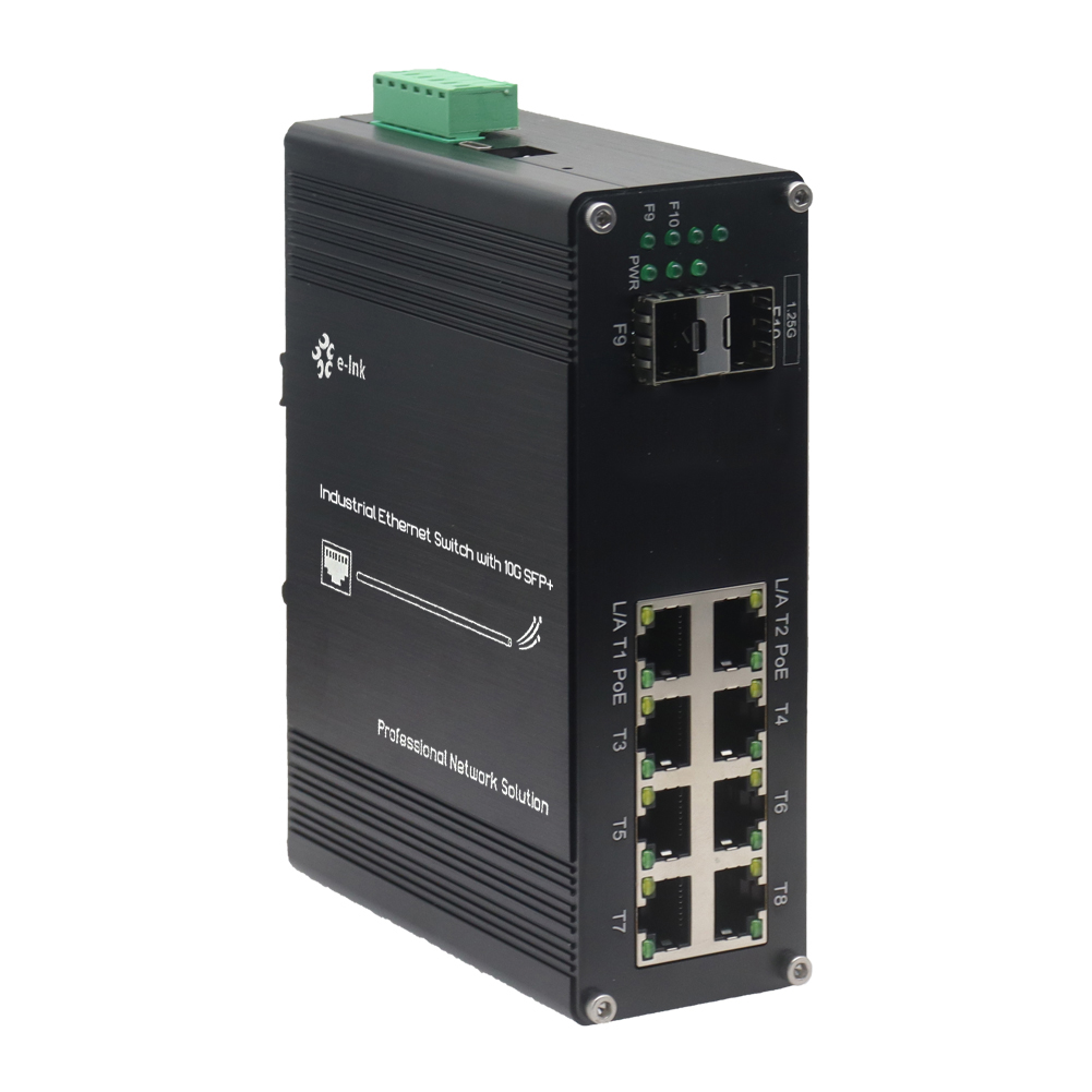 Managed Gigabit Poe Switch 8 Port 802.3At - Conmutador de fibra Gigabit PoE administrado
