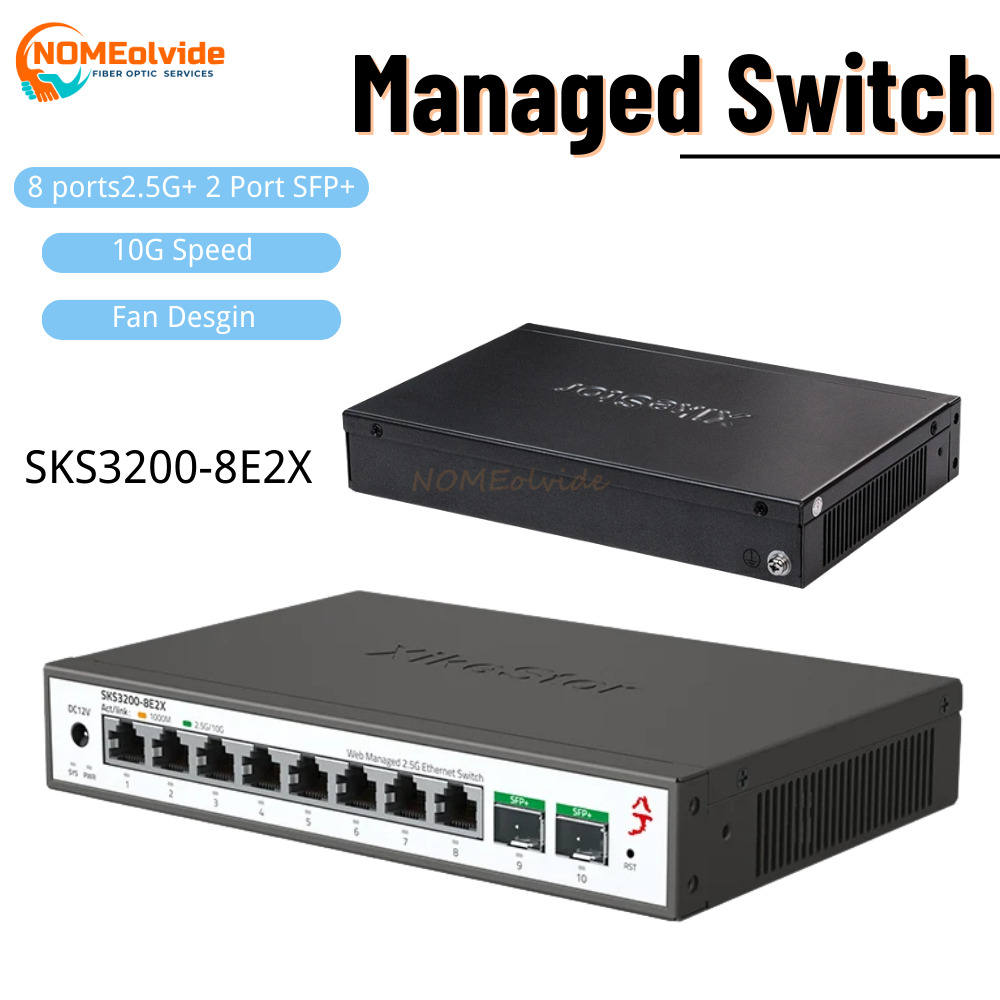 Sfp+ 10G Managed Switch 8 Port - SKS3200 XikeStor 10 puertos L2 Conmutador