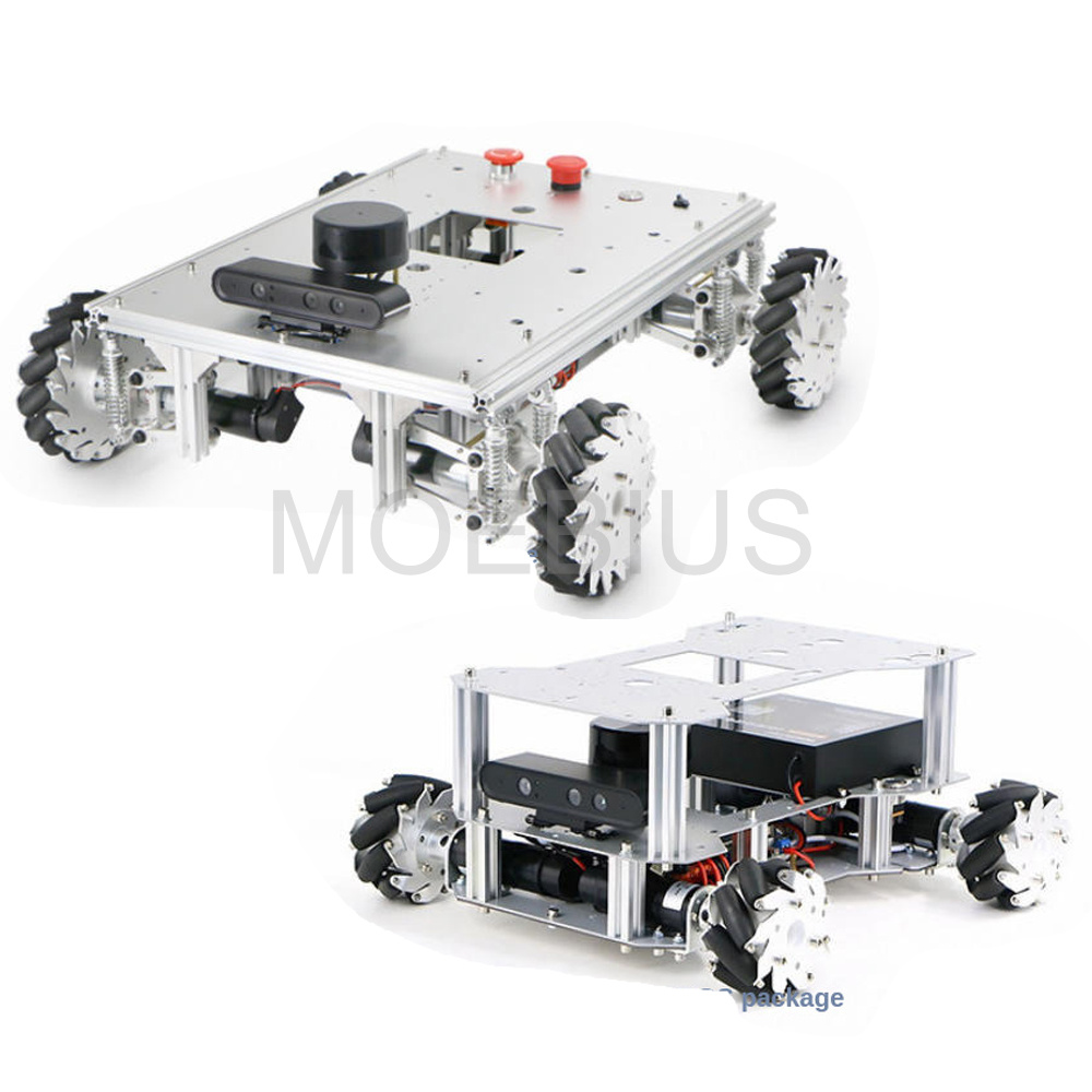 Raspberry Pi 5 8Gb - Chasis de Robot con Ruedas Mecanum