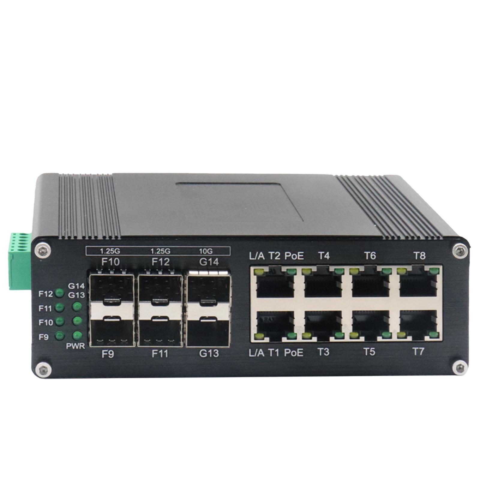 Managed Gigabit Poe Switch 8 Port 802.3At - Conmutador Ethernet industrial Gigabit 8 puertos
