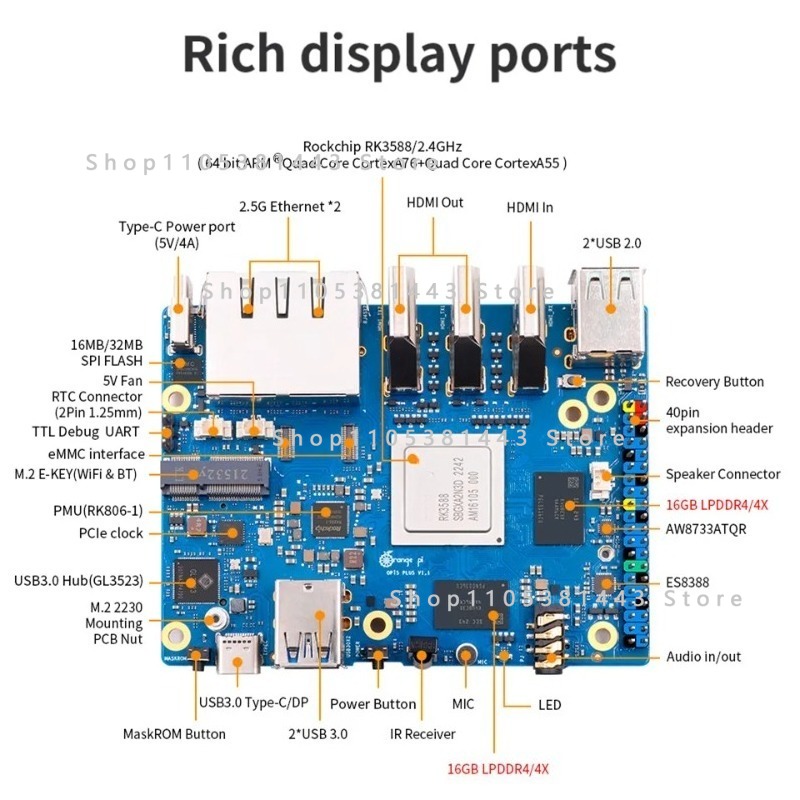 Orange Pi 5 Plus 32 GB RAM, Co - Orange Pi 5 Plus 32Gb reseña y precio