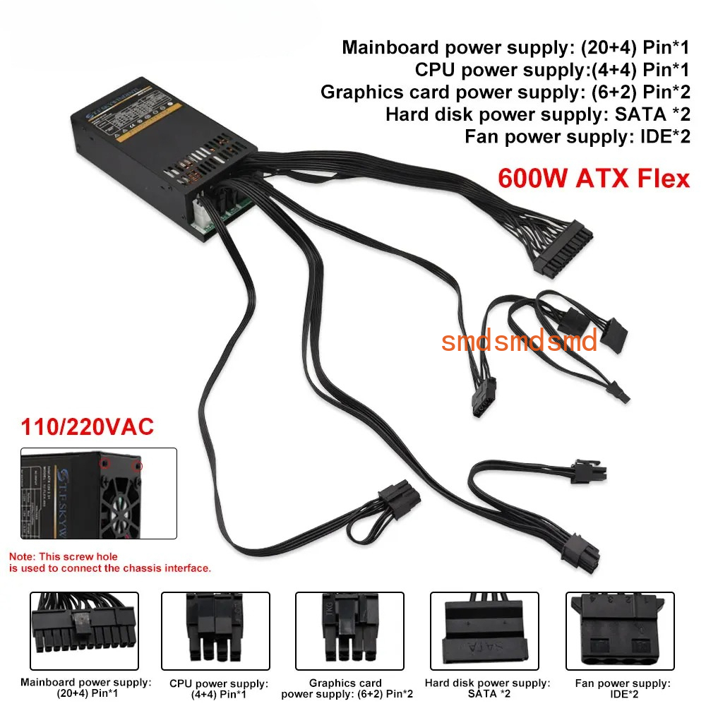 Fuente de alimentación modular - Atx Power Supply 1U Flex 500W reseña y precio