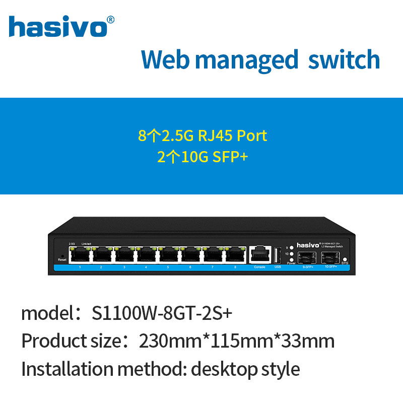 8 puertos L3 gestionados PoE d - Sfp+ 10G Managed Switch 8 Port reseña y precio