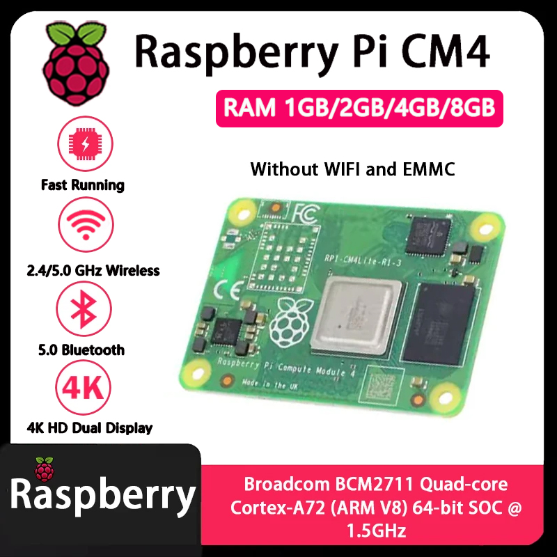 Raspberry Pi CM4 1GB/2GB/4GB/8 - Raspberry Pi Cm4 8Gb Ram 32Gb Emmc Wifi reseña y precio