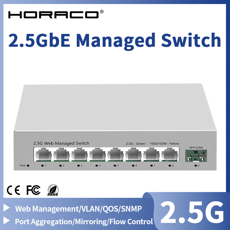 Conmutador administrado de 2,5 - Sfp+ 10G Managed Switch 8 Port reseña y precio
