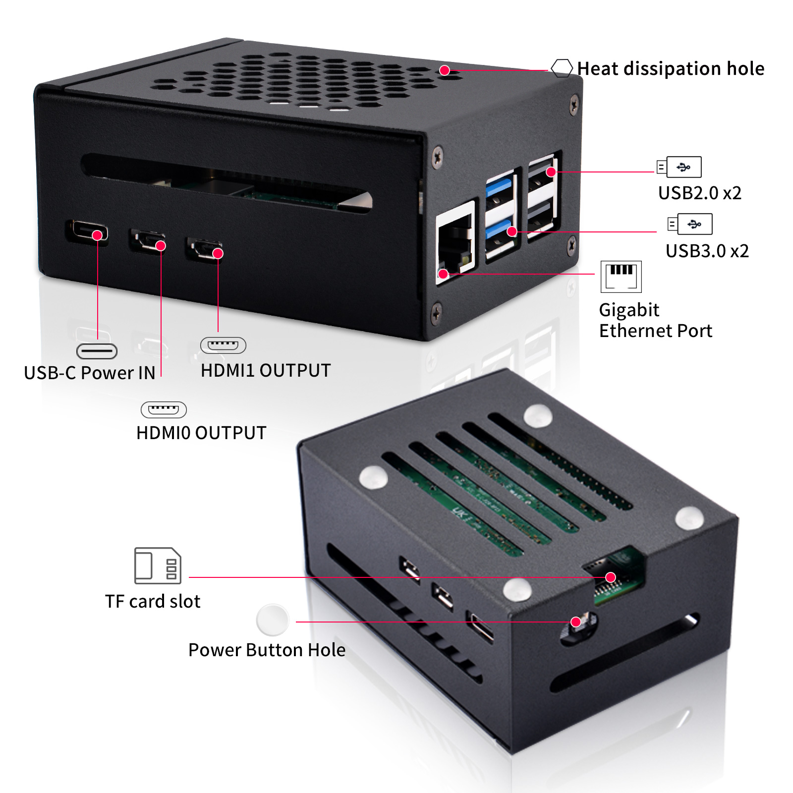 Caja de metal Raspberry Pi 5 d - Turing Pi 2 reseña y precio