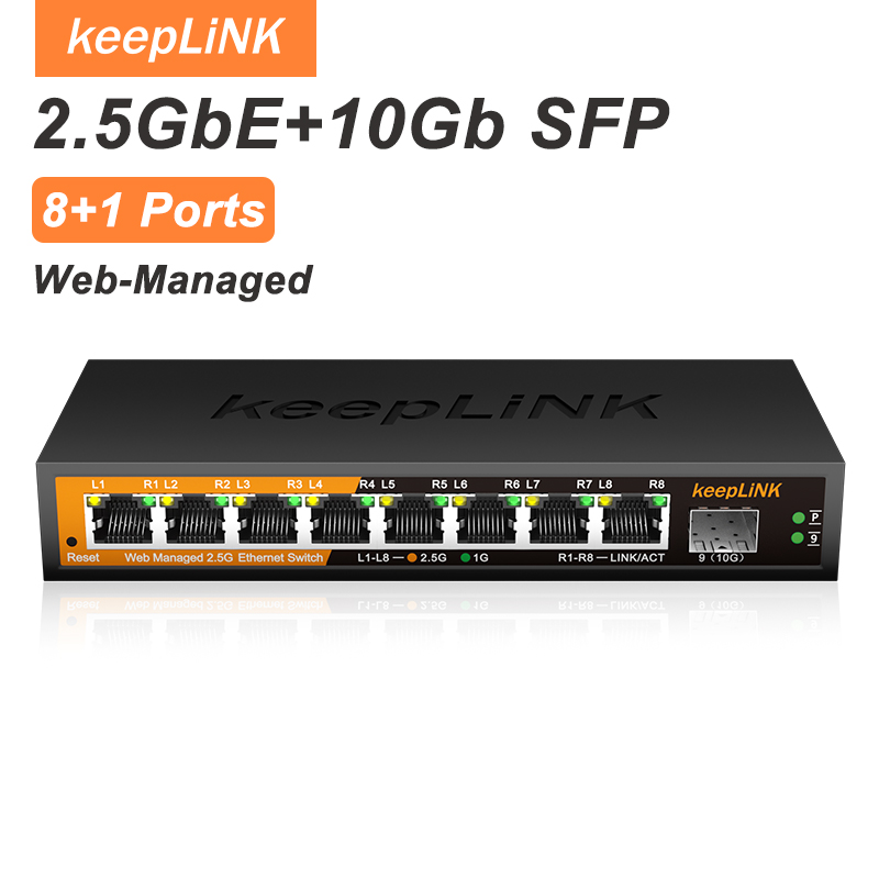 Switch Administrado KeepLiNK K - Sfp+ 10G Managed Switch 8 Port reseña y precio