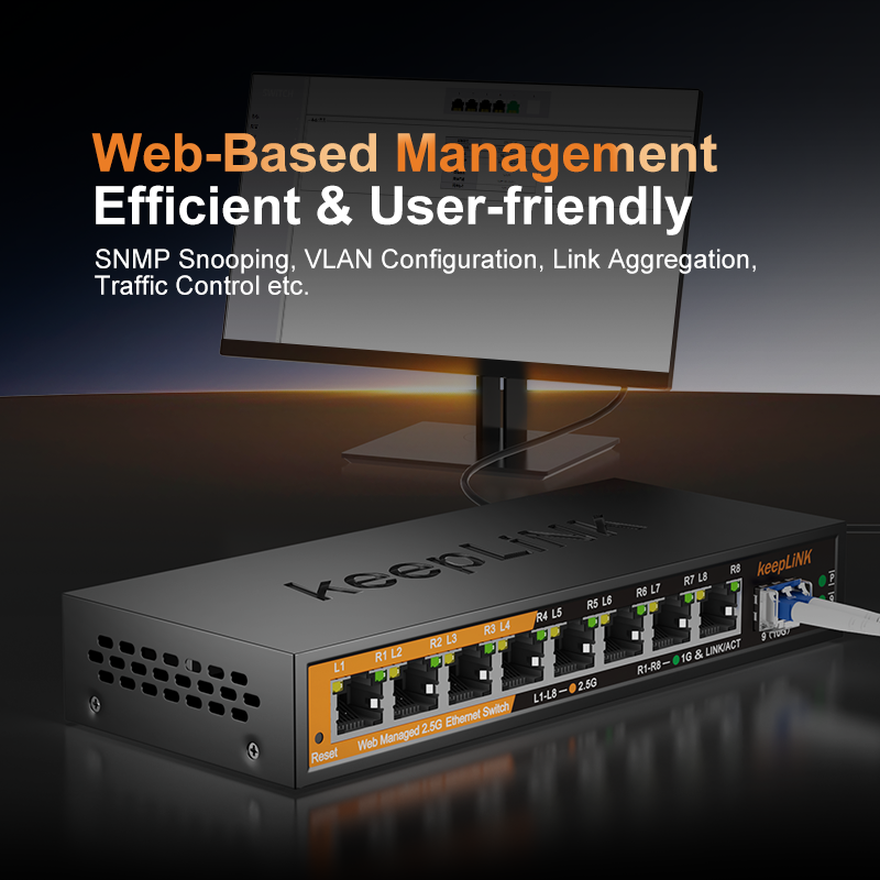 Switch Administrado KeepLiNK K - Sfp+ 10G Managed Switch 8 Port reseña y precio