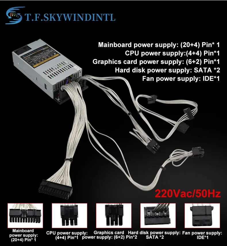 Nuevo módulo completo Max 500W - Atx Power Supply 1U Flex 500W reseña y precio